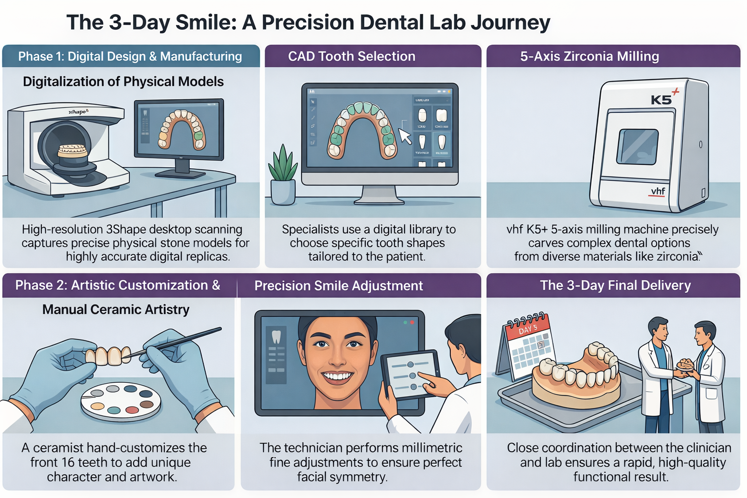 In-House Dental Lab Hyderabad – Permanent Teeth in 3 Days